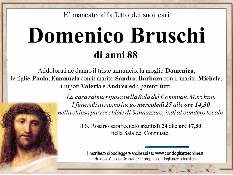 il portale dedicato ai necrologi BRUSCHI